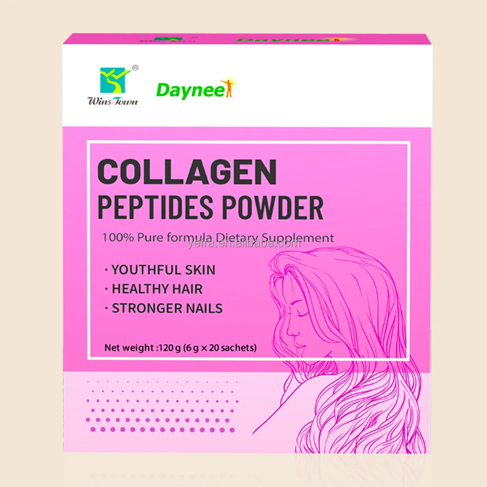 OEM Collagen Peptides Powder Anti Aging Supplements Drinks Types 1 and 3 for Skin Hair and Nails Hydrolyzed Collagen