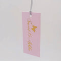 Customer Label Bridesmaid Scrunchie Clothing Sample Tag Gold Thank You Papers Tags for Bracelet