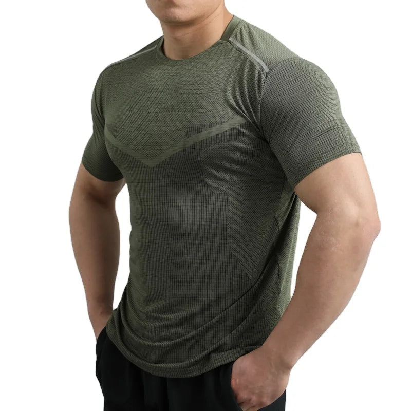 Custom Logo Workout Men Gym T-Shirts Fitness Athletic Tops