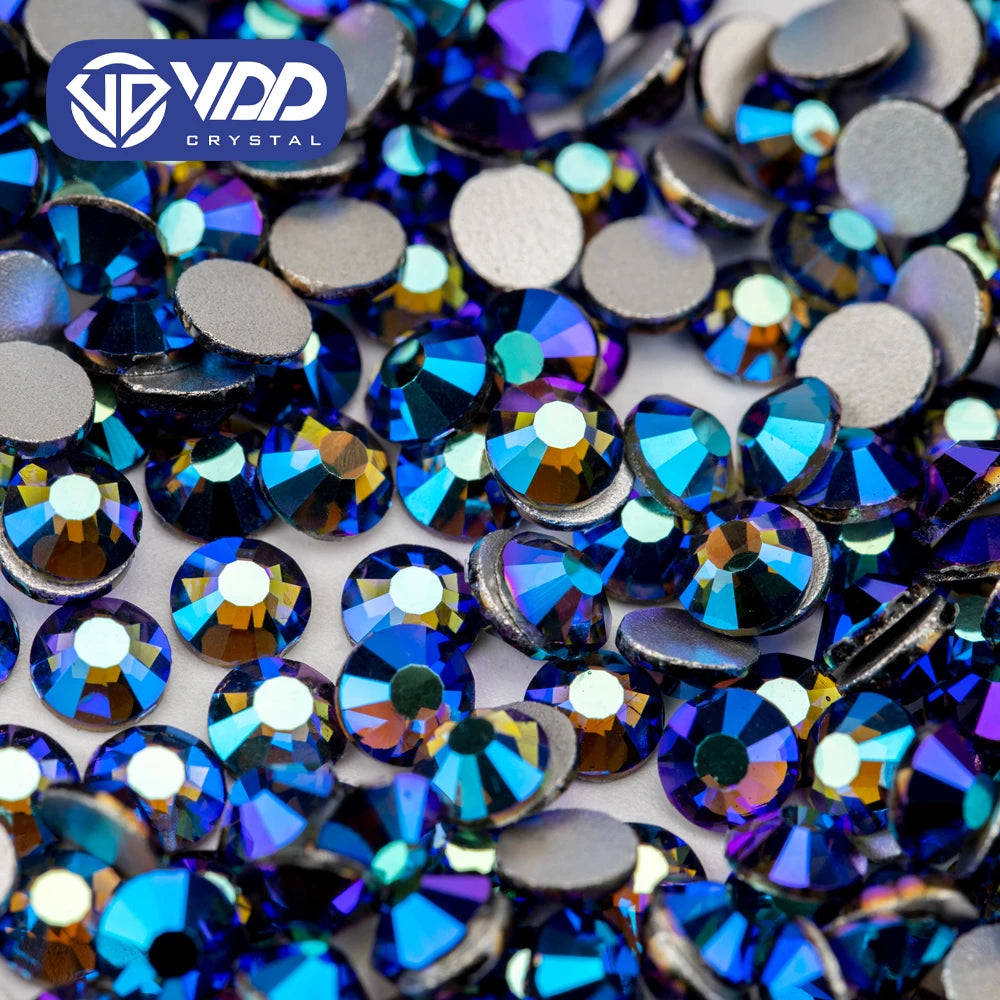 VDD SS4-SS30 076 Black Diamond AB Top Quality Glass Rhinestones Crystals Strass Flatback Stone For Nail Art Craft Decoration