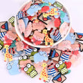 Resin Animal Cat Flower Flat Back Resin Charms Cabochon for Slime Filler Kid DIY Mobile Phone Hairclip Keychain Decoration Craft