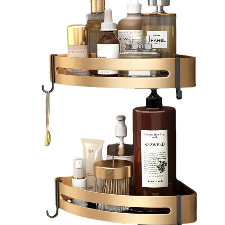 Hot Toilet Bathroom Accessories Shelf Toilet Free Punch Storage Rack Vanity Bathroom Shower Gel Storage Shelf