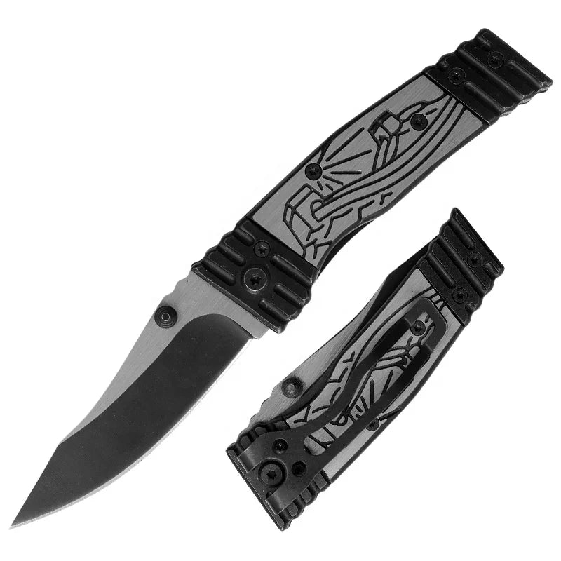 EDC Folding Blade Knives 7cr13 Steel Combat Knives for Survival Training for Camping Bushcraft Customizable OEM Field Gear