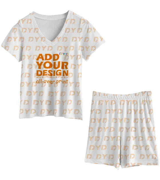 Print on Demand Women Ladies Summer Luxury 2 Piece Pajamas Sets Bridesmaid Pajama Pjs Pyjamas Pijamas for Woman Set