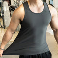 Men's Summer Workout Tank Tops Quick-Drying Compression Gym Vest for Bodybuilding and Running Training Sportswear