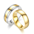 Anillo De Acero Inoxidable Fashion Couple Rings Women Men Stainless Steel Rings Wedding Band Jewelry