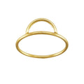 Real 14K Gold Filled Single Arch Ring Boho Minimalist Knuckle Finger Ring Accessories for Women DIY Jewelry