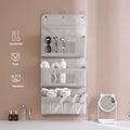 Creative Multi-Layer Fabric Hanging Organizer Bag Modern Style Cosmetics Storage Door for Dormitory Sundries and Supplies