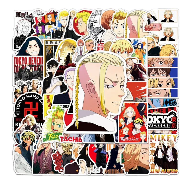 50PCS Cool Manga Classic Anime Tokyo Avengers Sticker