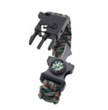 Bulk Custom logo Adjustable Wristband Camping Accessories Multifunctional Charms Survival Kit Clasp Wholesale Bracelets