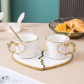 Nordic Style Ins Ceramic Mugs and Saucers Set Wholesale Home Coffee Tea Cups Porcelain Cup and Saucer