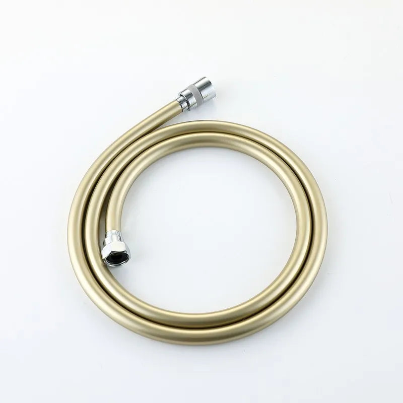 Brushed Gold PVC Shower Hose Bathroom Shower Tube Hose