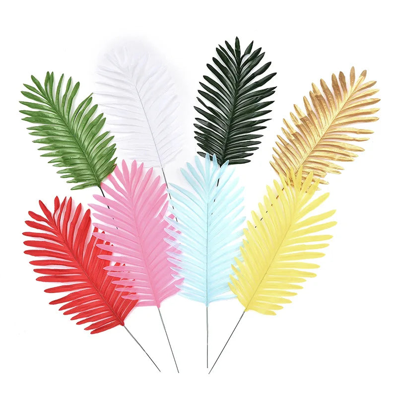 18 Inch Artificial Shrubs Plastic Plants Phoenix Tail Grass With UV Protection Suitable for Indoor and Outdoor Home Decor
