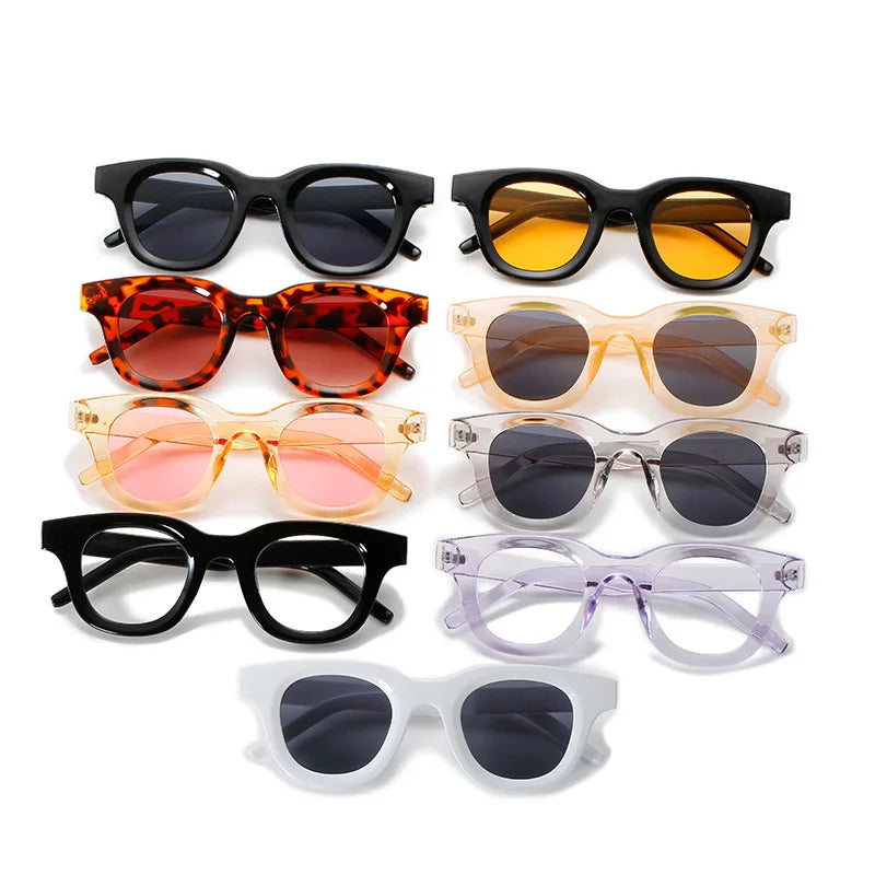 New Ins Sunglasses Fashion Men Woman Sunglasses Small Frame Vintage Sunglasses
