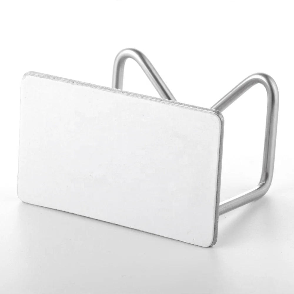 Kitchen Soap Dishwashing Liquid Drainer Stainless Steel Kitchen Sponge Holder Wall-Mounted Pot Rack for Sponge