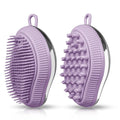 Pet Grooming Bath Massage Brush with Shampoo Dispenser Soft Bristle for Long Short Haired Dogs Cats Bath Brushes