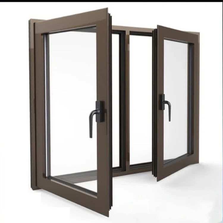 LML Modern Thermal Break Aluminum Casement Window High Strength Frame Tempered Laminated Double/Triple Glazed Energy Star