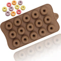1052 15 Cavity Doughnut Silicone Cake Mold DIY Manual Chocolate Mold Biscuit Mold Diy Resin Silicone Chocolate Diy Candy Bpa Fre