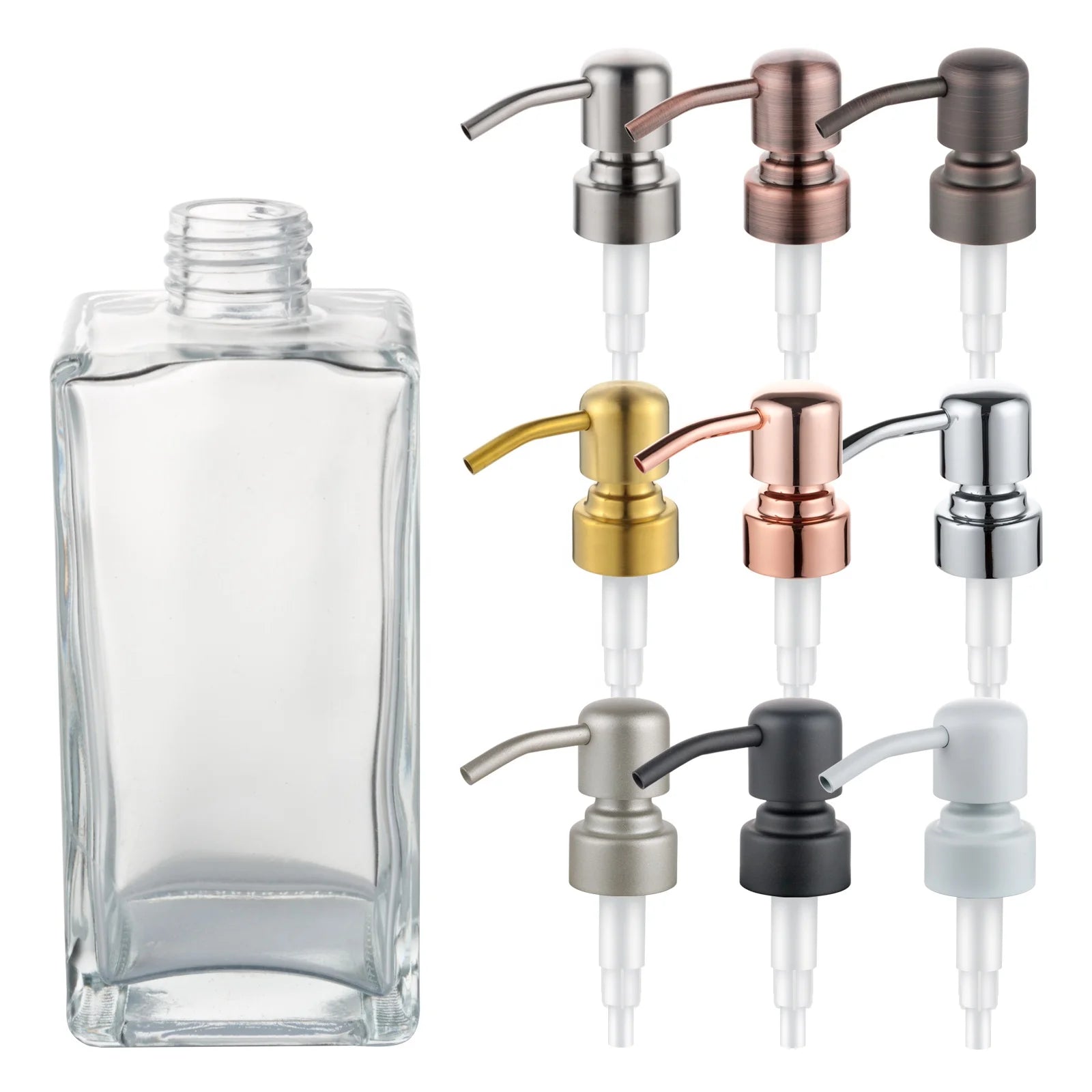 OEM Accept Dispenser Airless Cream Pump 100 Ml 24/410 28/410 Stainless Steel Lotion Pump Body Soap Cream Pump Factory in China