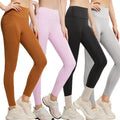 Hot Sell Yoga Leggings with Pocket Custom Logo High Waisted Scrunched Butt Sports Running Training Gym Yoga Pants Women Trousers
