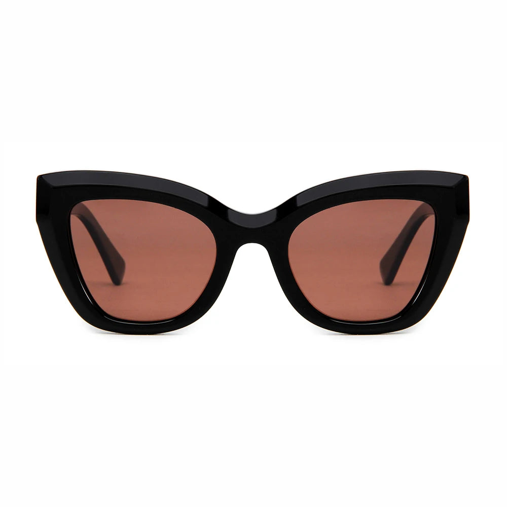 2025 Women's Fashion Square Sunglasses High UV400 Acetate Polarized Lens Custom Tending Cat Eye Tending Frame