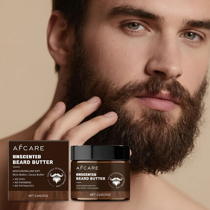 Wholesale OEM Cocoa Seed Butter Beard Balm Cream for Men Beard Growth & Nourishing Oil with Private Label Beards Care Products