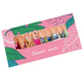 Wholesale Customized Handmade Cardboard False Nail Packaging Boxes with Embossing & Varnishing Custom Logo Options