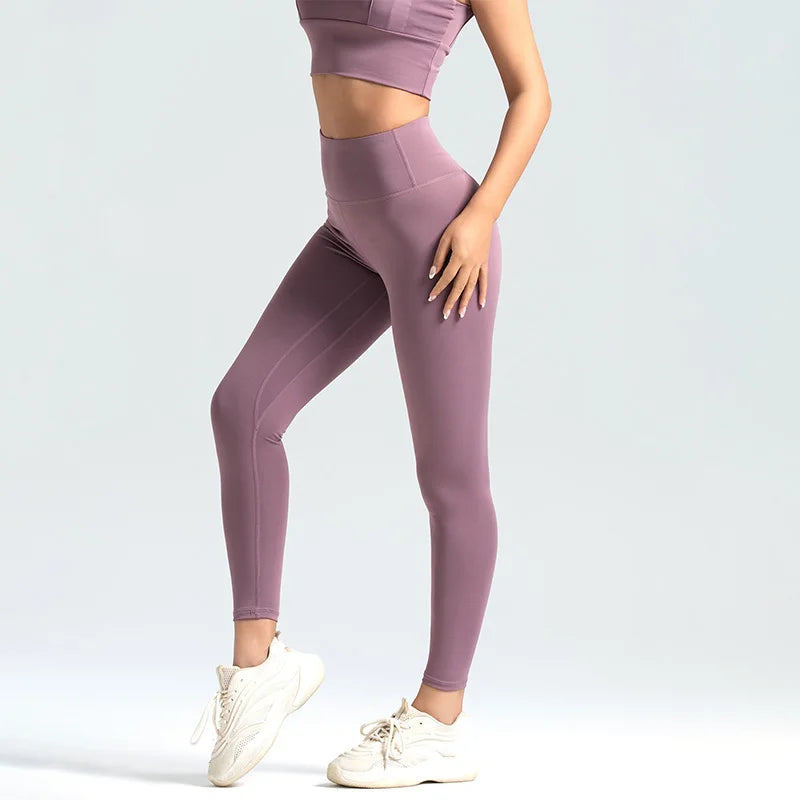 Custom Sexy Butt Lifting Push-Up Yoga Leggings for Women Solid Color Fitness Pants