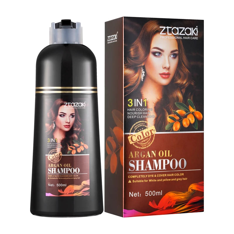 OEM Ztazaki Hair Color Shampoo 28 Colors 3IN1 Hair Dye Shampoo