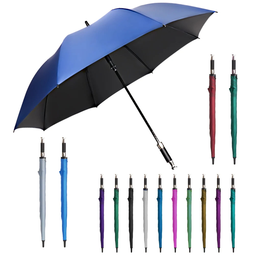 Best Quality Personalized Wholesale Big Double Rainproof Umbrella Automatic Open Straight Golf Umbrella With Custom Logo
