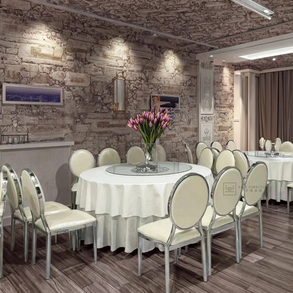 Hot Sale Cheap Gold-Steel Restaurant Chairs Stackable Banquet Conference Chair for Hotels Dining Wholesale Party Furniture