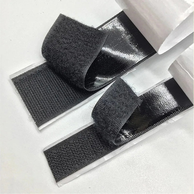 Strong Adhesive Hook and Loop Fastener Tape Velcroes Self-adhesive Hook and Loop Tape Roll Strip Nylon Fabrics Adhesive Velcroes
