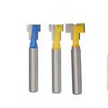 LAVIE 1pc 1/4 Inch 6.35mm T Slot Router Bit Hex Bolt Key Hole Keyhole Woodworking Milling Cutter End Mill MC01025