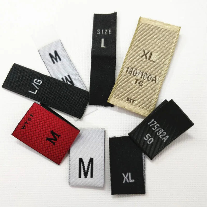 Shuttle Loom Embossed Cloth Key Chain Woven Label