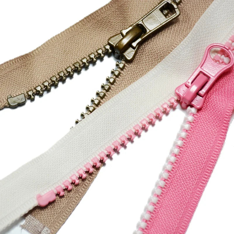 5# Design Zipper Fashion Sustainable Open End Plastic Zippers With Auto Lock Sliders for Bags Luggage Garment