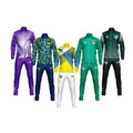 OEM Custom Green Purple Men's Tracksuits Sets High Quality 100% Polyester Sportswear with Full Sublimation Print YITE Brand 300g
