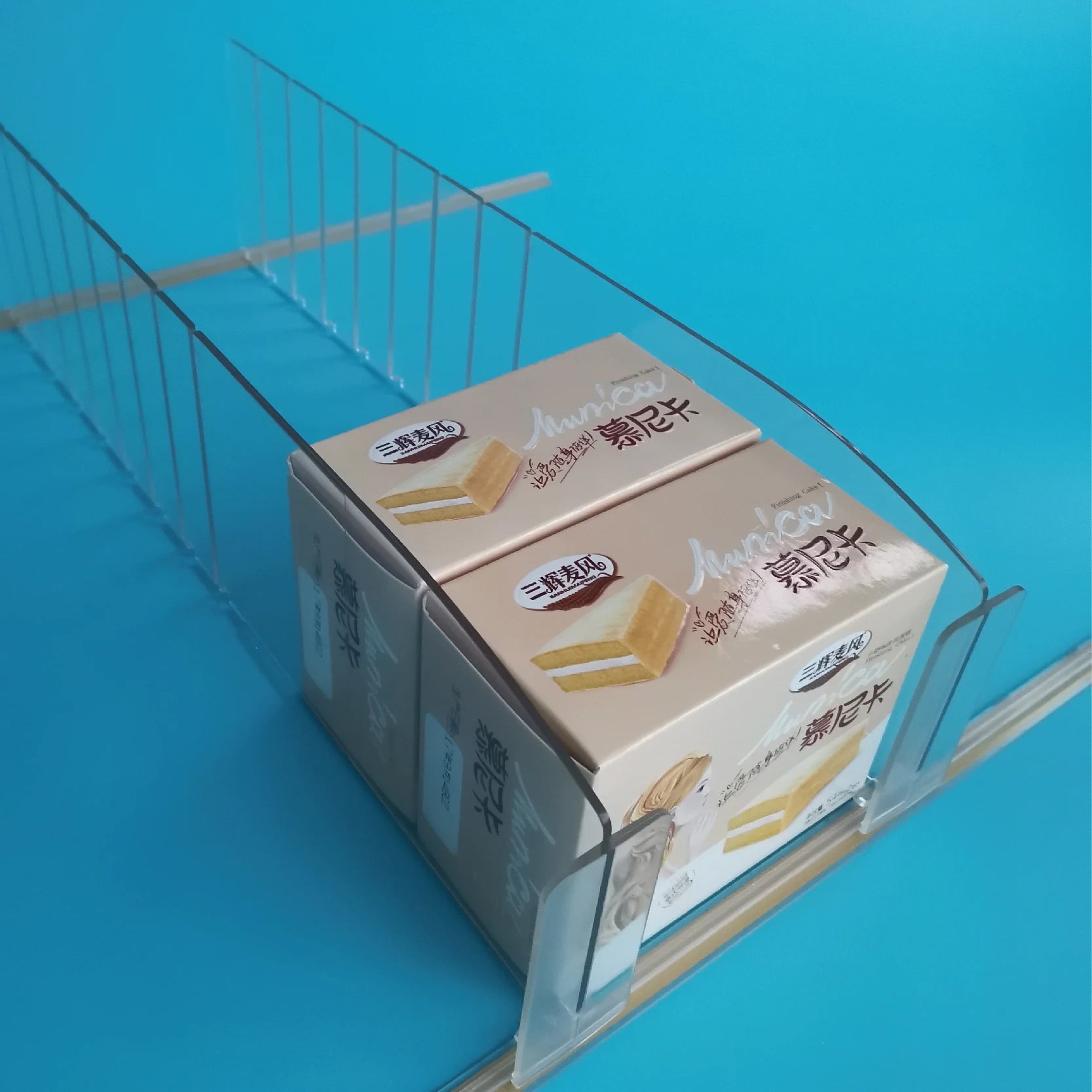 Hookei Manufacture Supermarket POP Plastic Clear T Shape PVC Shelf Divider for Shelf Goods