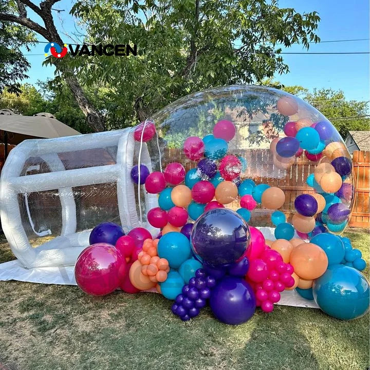 10ft Diameter Bubble and 6ft Long Tunnel Bubble Tent for Party Balloons Fun Modern Inflatable Bubble House for Sale