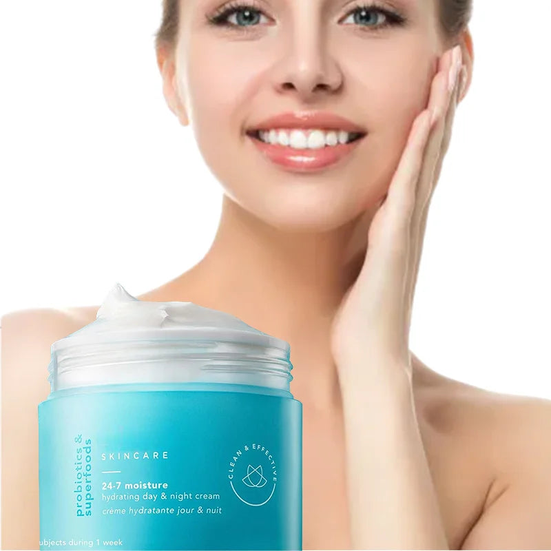 OEM ODM Private Label Day Hydrated Moisturizer Face Whitening Anti Aging Wrinkle Skin Care Probiotic Organic Vegan Cream