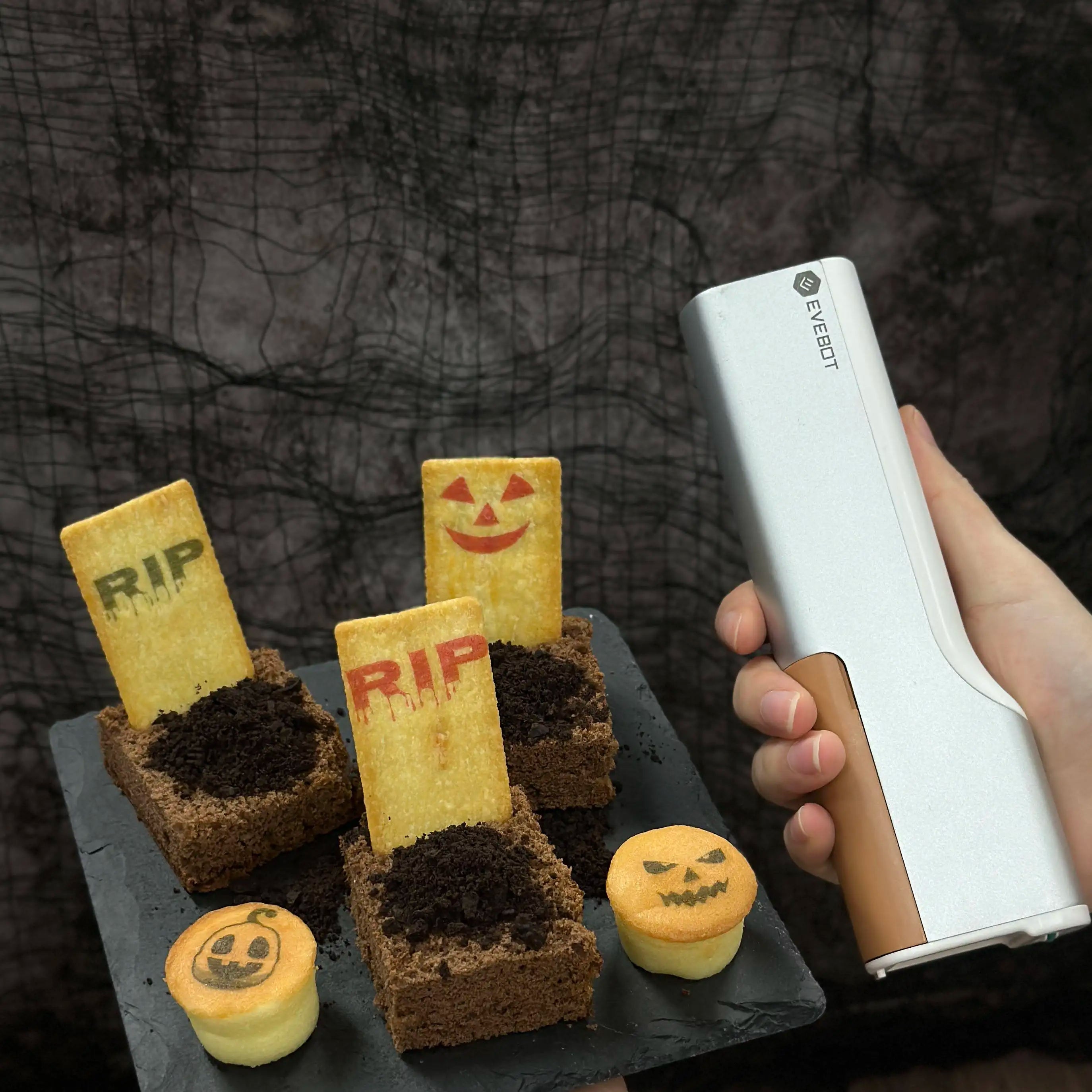 Mini Food Digital Handheld Coffee Printer Portable Cake Printer Edible Printing Machine Inkjet All Surfaces Printpen
