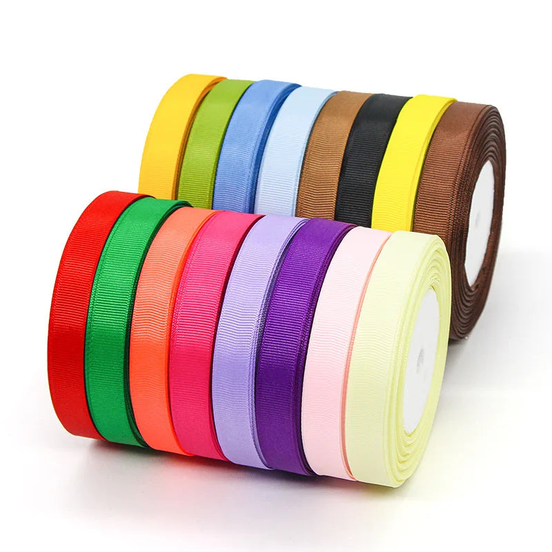 Wholesale 15mm Grosgrain Ribbon Roll 25 Yards Gift Packaging Decoration Christmas