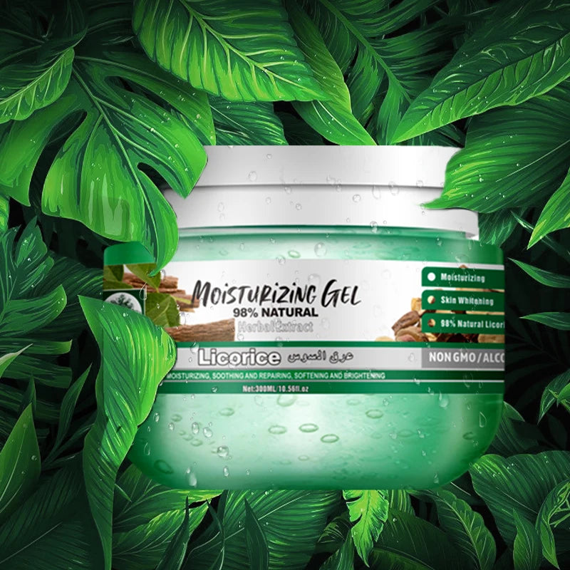 Skin Lightening Smoothing Licorice Root Face Cream Natural Pure Licorice Root Moisturizing Gel for Face Care and Body