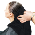 Salon Towel Wholesale 100% Cotton Bleach Proof Black Hair Towel Custom LOGO Black Hair Drying Bleach Proof Salon Towel