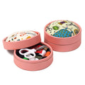 Home Travel Sewing Kit Box Portable Mini Portable Sewing Kit for Needlework Needle Pins Threads Scissor Storage Boxes Set