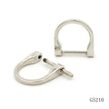Heavy Duty 25mm Opening D Ring Luxury Zinc Alloy Removable D Buckle Screw Open Detachable for Bags Strong Feature