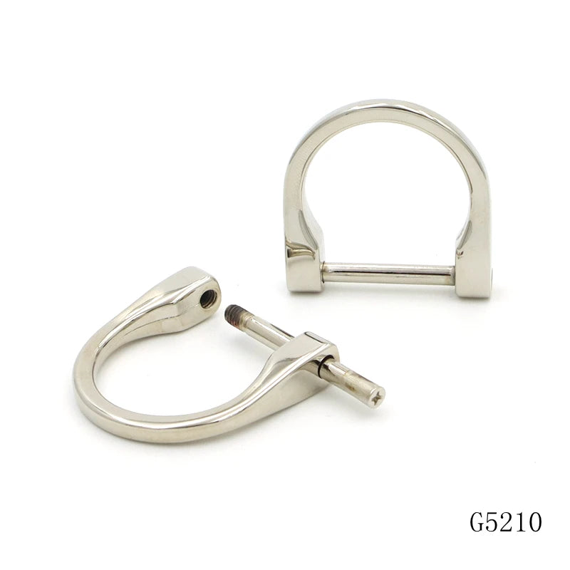 Heavy Duty 25mm Opening D Ring Luxury Zinc Alloy Removable D Buckle Screw Open Detachable for Bags Strong Feature