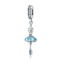 SCC514 Trendy Fine Jewelry Pendant for Girls 925 Sterling Silver Ballet Girl Charms