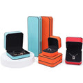 Luxury Individual Jewelry Boxes PU Leather Earrings Gift Bracelet Box Jewelry Package Set With logo