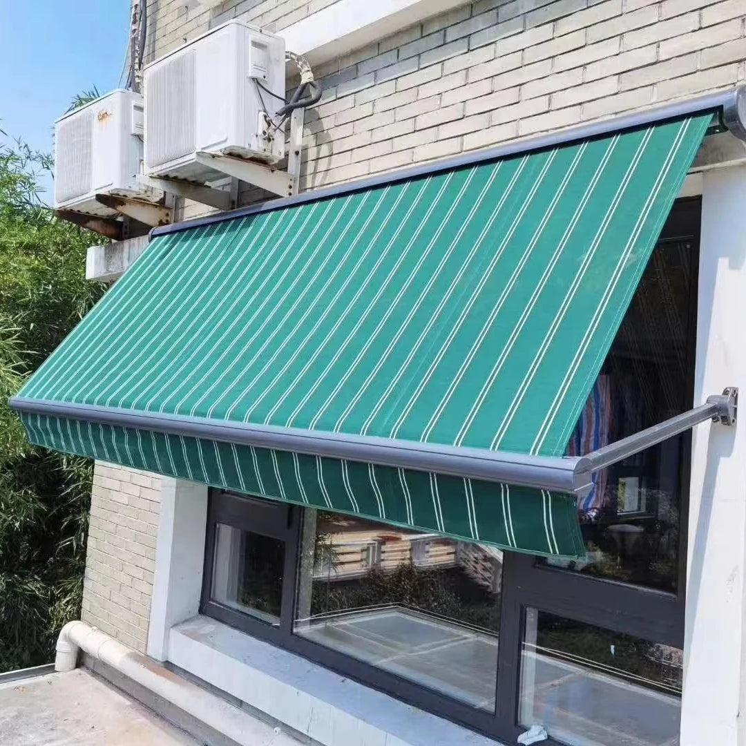 Outdoor Motorized Window Sunshade Swing-Arm Drop Arm for Operation Sun Protection Outdoor Custom Skylight Retractable Awnings