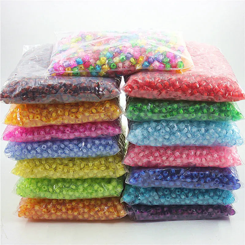 2025 Crystal Wholesale 10mm Four Corners Beads Acrylic Watermelon Beads Loose Beads
